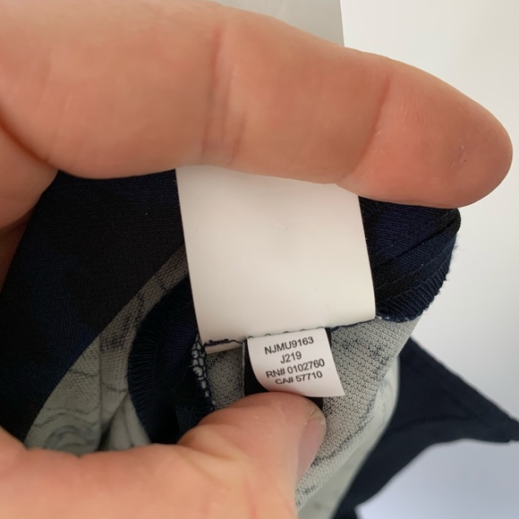 NWOT KATE SPADE Leopard Print Ankle Pant BlackBlue - Picture 7 of 7